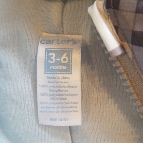 NWOT Carter's zip up snow suit - Picture 5 of 5